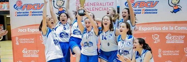 El Cadete Femenino Blanco del C.B. Almussafes gana la Liga 2017-2018